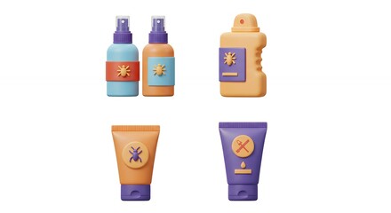 Skin care products display