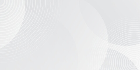 Fototapeta premium White geometric abstract background with overlapping layers in a bright space with line effect decoration. Modern graphic design element for banners. Eps10