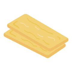 油揚げのベクターイラストアイコン