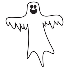halloween ghost icon,