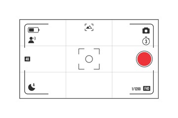 Video recording frame, video or photo recorder frame, 