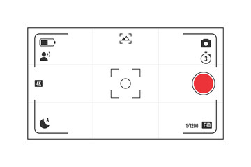 Video recording frame, video or photo recorder frame, 