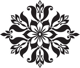 Obraz premium Floral Mandala Ornament Set
