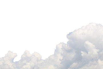 Cloud isolated on transparent background for graphic design