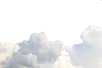 Cloud isolated on transparent background for graphic design