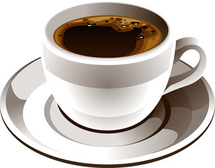vector illustration of coffee cup