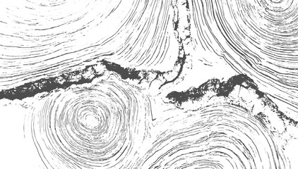 Abstract monochrome pattern of organic lines and textures resembling wood grain