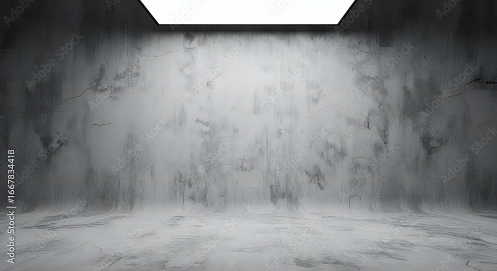 Poster grungy concrete studio backdrop with dramatic lighting, perfect for product photography, showcasing 
