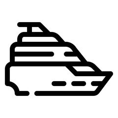 icon cruise with style outline