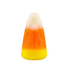 Sweet candy corn treat isolated halloween holiday confectionery transparent background