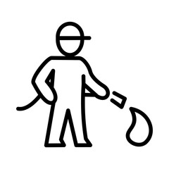 Firefighter icon  or logo isolated sign symbol vector illustration - high quality black style vector icons