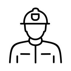 Firefighter Crew icon  or logo isolated sign symbol vector illustration - high quality black style vector icons