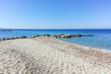 Kassandra coastline near Lagoon Beach, Chalkidiki, Greece