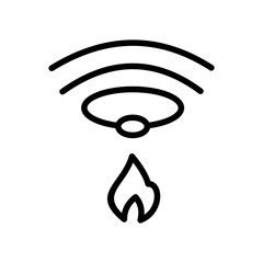 Fire Alarm icon  or logo isolated sign symbol vector illustration - high quality black style vector icons