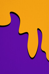 Dripping Orange and Purple Halloween Background , Vertical
