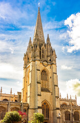 Fototapeta premium University Church of St. Mary the Virgin in centre of Oxford, UK