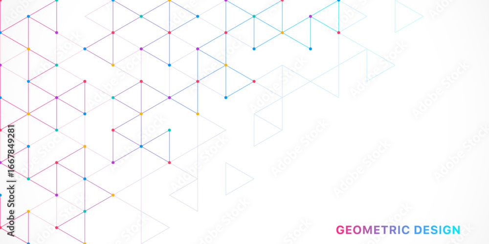 Poster abstract vector background with a geometric pattern of triangle shapes. graphic design element