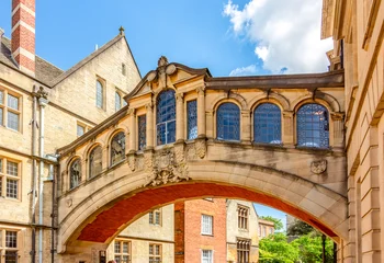 Papier peint photo Pont des Soupirs Bridge of Sighs (Hertford bridge) in centre of Oxford, UK  © Mistervlad