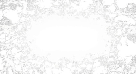 Abstract textured background with a bright white center and grey edges isolated on transparent background