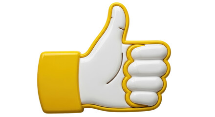 Isolated Thumbs Up Gesture