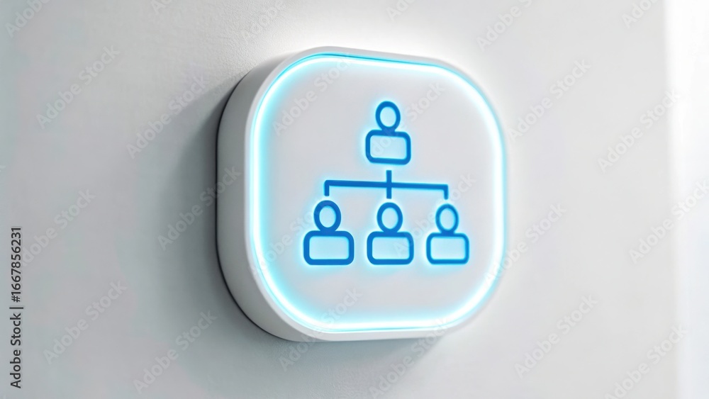Aufkleber digital identity + biometric security + data governance digital icon representing organizational str