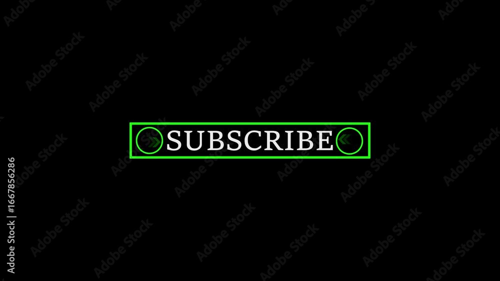 Aufkleber glowing mouse cursor animation pointing towards subscribe button in looping with transparent backgro