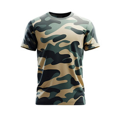 Naklejka premium 3d Military army t-shirt png transparent background