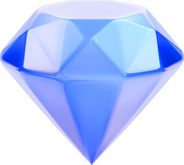 3d blue diamond