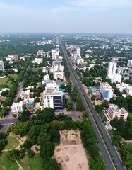 Obraz premium Urban sprawl from above