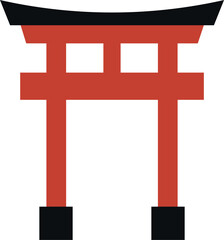 Fototapeta premium A stylized candy cane with red and pink stripes, a festive treat.