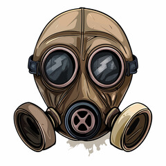 gas mask isolated