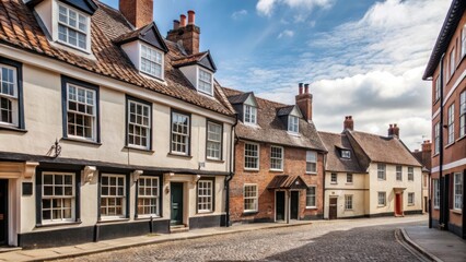 Fototapeta premium Historic Elm Hill with Georgian buildings