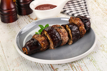 Turkish cuisine - Patlican Kebab with eggplant