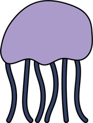 A stylized candy cane with red and pink stripes, a festive treat.