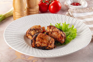 Hot Grilled chicken thigh barbecues