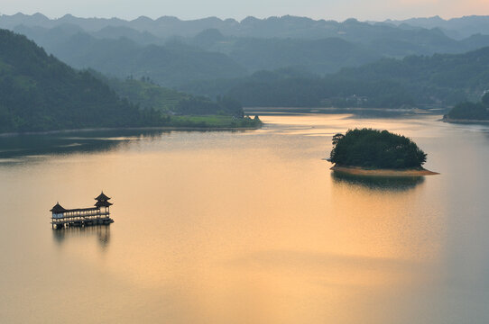 The Scenic Beauty of Xiao Nanhai in Qianjiang, Chongqing, China
