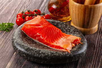 Gourmet salmon red fish fillet