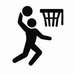 Silhouette of Person Throwing Trash into Bin in Black and White