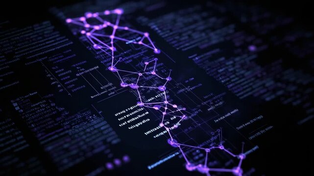 Abstract network overlay on dark code