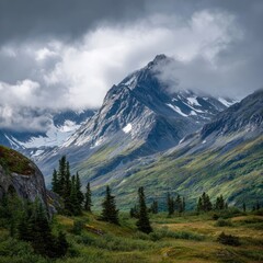 Obraz premium pristine Alaskan mountain wilderness