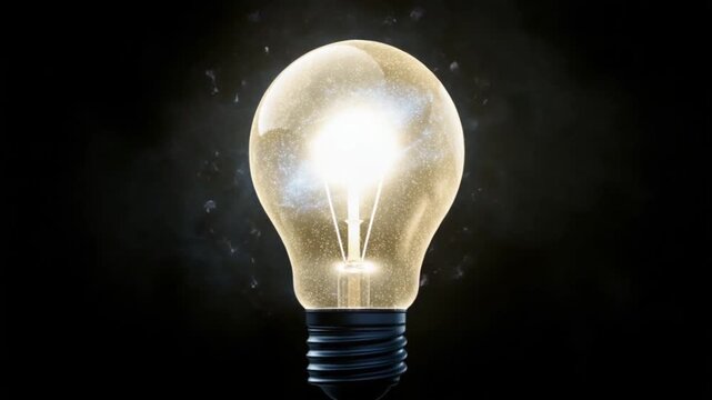 Gen-4 Turbo The video moves realistically, from an incandescent lamp with a galaxy hologram in the lamp that moves like an electric neutron, lights up and flashes with lightning and the video moves cl