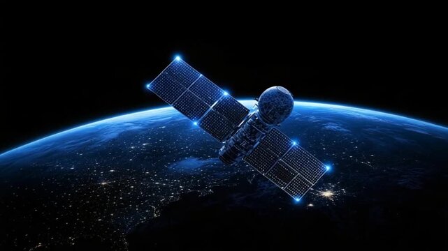 Gen-4 Turbo Realistic moving video, moving forward from a satellite moving around the earth Not still or slow motion 2976458814