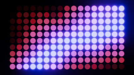 Digital dots glowing on a led display, vintage tech style background
