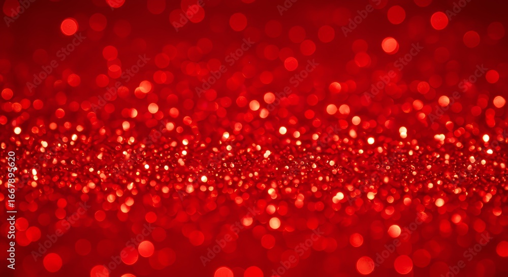 Poster red bokeh background with sparkling lights