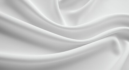 Obraz premium White fabric flowing gently
