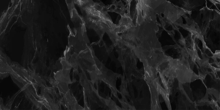 Smooth Black Stone Pattern with Veins, Luxury Modern Abstract Surface for Design. Luxury Textured marble silver black marble background.