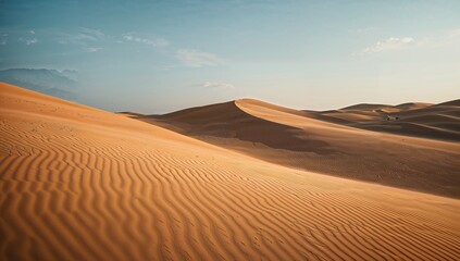 sand dunes with smooth flowing lines