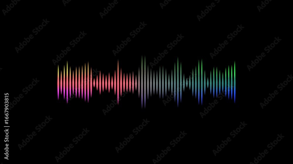 Poster audio signal. futuristic sound wave visualization. abstract music sound wave or audio wavefrom isola