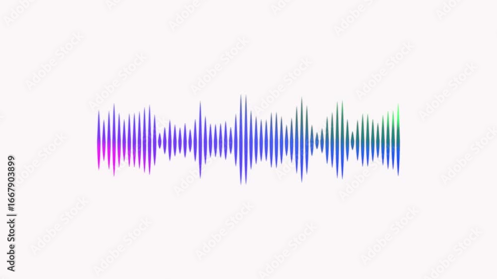 Poster audio signal. abstract music sound wave or audio wavefrom isolated on white background
