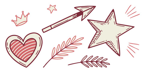 Hand drawn scribble element